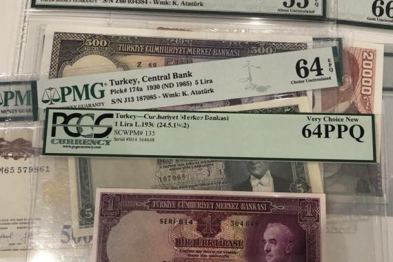 Kağıt paralarda kondisyon – PCGS ve PMG nedir?